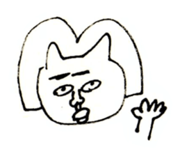 an ugly lady dog sticker #9870110