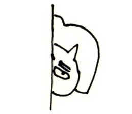 an ugly lady dog sticker #9870112