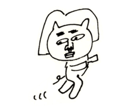 an ugly lady dog sticker #9870115