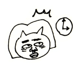 an ugly lady dog sticker #9870116