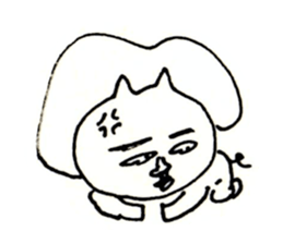 an ugly lady dog sticker #9870124