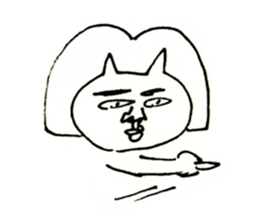 an ugly lady dog sticker #9870126