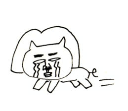 an ugly lady dog sticker #9870129