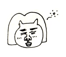 an ugly lady dog sticker #9870132