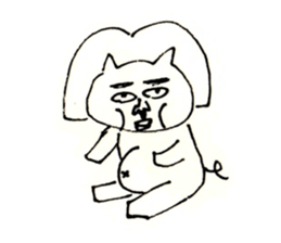 an ugly lady dog sticker #9870133