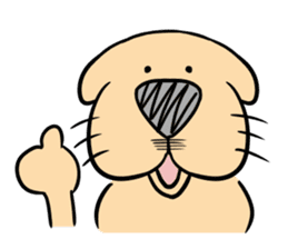 Anime Style Retriever Dogs sticker #9870496