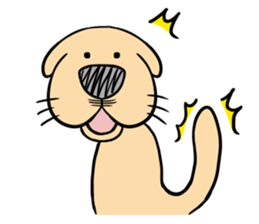Anime Style Retriever Dogs sticker #9870503