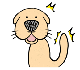 Anime Style Retriever Dogs sticker #9870503