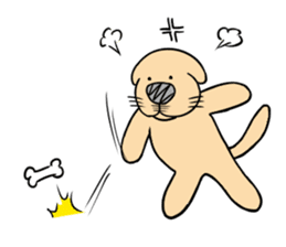 Anime Style Retriever Dogs sticker #9870525