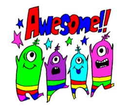 Colorful Monster's part 2. sticker #9871620