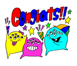 Colorful Monster's part 2. sticker #9871637