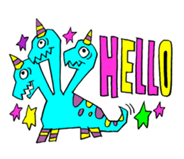 Colorful Monster's part 2. sticker #9871640