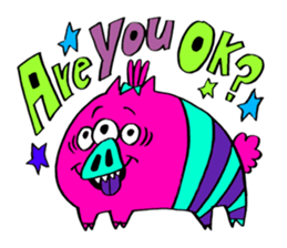Colorful Monster's part 2. sticker #9871645