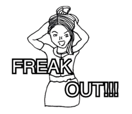 Women stickers  -English ver.- sticker #9871898