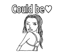 Women stickers  -English ver.- sticker #9871899