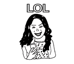 Women stickers  -English ver.- sticker #9871901