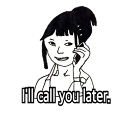 Women stickers  -English ver.- sticker #9871906