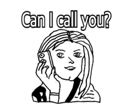 Women stickers  -English ver.- sticker #9871907