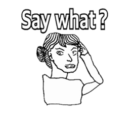 Women stickers  -English ver.- sticker #9871908