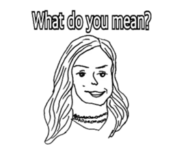 Women stickers  -English ver.- sticker #9871909