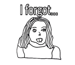 Women stickers  -English ver.- sticker #9871914