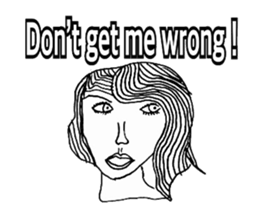 Women stickers  -English ver.- sticker #9871918