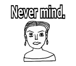 Women stickers  -English ver.- sticker #9871919