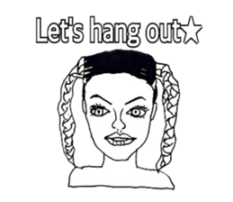 Women stickers  -English ver.- sticker #9871926