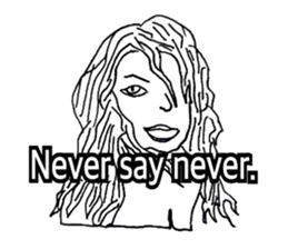 Women stickers  -English ver.- sticker #9871929