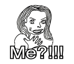 Women stickers  -English ver.- sticker #9871930