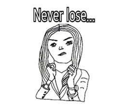 Women stickers  -English ver.- sticker #9871932