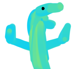 Bad oil painting sticker #9872268