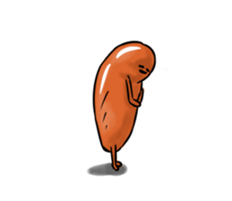 Now Wiener sausage stamp. sticker #9872616