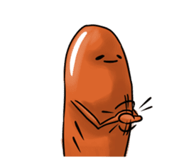 Now Wiener sausage stamp. sticker #9872620