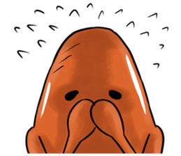 Now Wiener sausage stamp. sticker #9872623