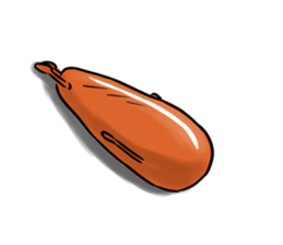 Now Wiener sausage stamp. sticker #9872624