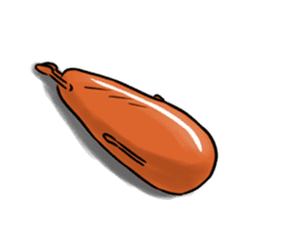 Now Wiener sausage stamp. sticker #9872624