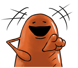 Now Wiener sausage stamp. sticker #9872629