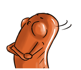 Now Wiener sausage stamp. sticker #9872630