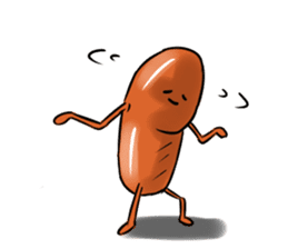 Now Wiener sausage stamp. sticker #9872637