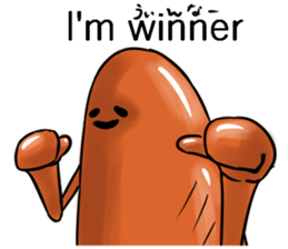 Now Wiener sausage stamp. sticker #9872641