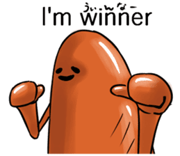 Now Wiener sausage stamp. sticker #9872641