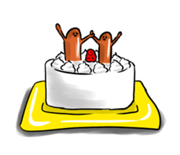 Now Wiener sausage stamp. sticker #9872646