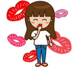 Sweet girl from Taiwan sticker #9873033