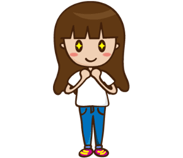 Sweet girl from Taiwan sticker #9873051