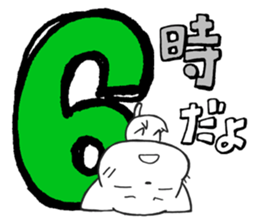 Cat Clock sticker #9873357