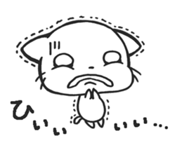 Cat Clock sticker #9873371