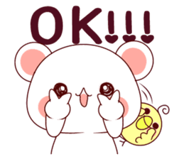 Fluffy Bear Shout the love! sticker #9873537