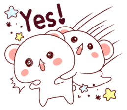 Fluffy Bear Shout the love! sticker #9873540