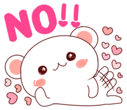 Fluffy Bear Shout the love! sticker #9873541